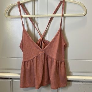 pink cami top